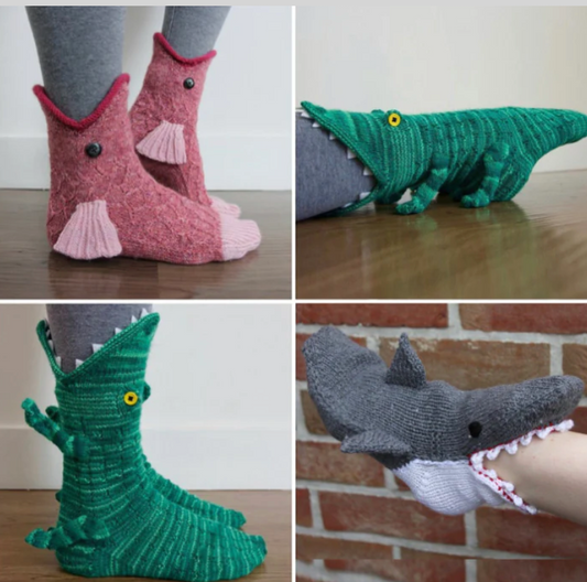 Funny Christmas 3D Animal Shaped Knitted Socks